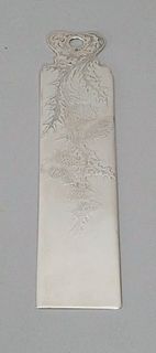 Tiffany Sterling Silver Acid Etched Check Cutter