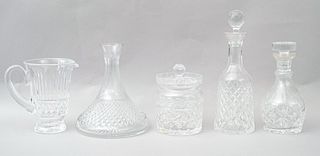 Lot of Waterford Crystal Decanters and Bar Ware