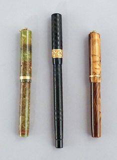 Lot of 3 Antique Fountain Pens