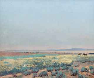 Tom Milton Wilder, Desert Landscape Painting