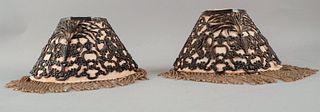 Pair of Tiffany Sterling Silver Lampshades