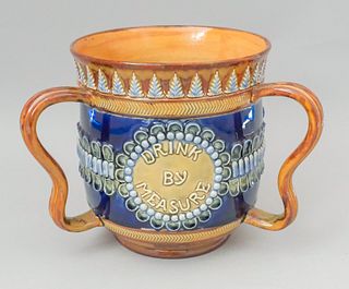 Doulton Lambith 3 Handled loving Cup