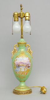 Excellent Sevres Style Porcelain Lamp