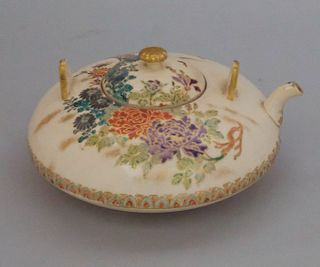 Antique Satsuma Porcelain Tea Pot