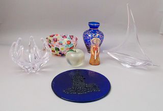 7 Piece Art Glass Lot