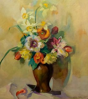 Sue May Gailey Wescott Gill, Still Life of Flowers