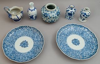 Group of Chinese Blue and White Articles