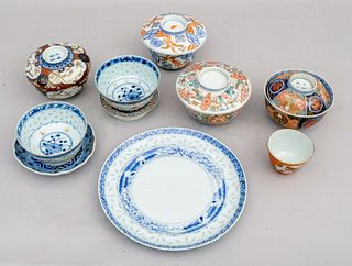 Large Group Asian Porcelain Rice and Noodle Bowls