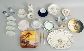 Large Group Continental Porcelain incl. Faience