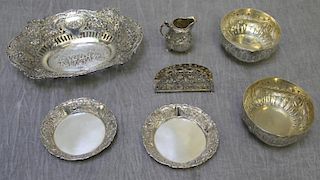 SILVER. Miscellaneous Hollow Ware Grouping.