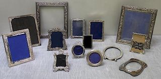 STERLING. Grouping of Silver Frames.