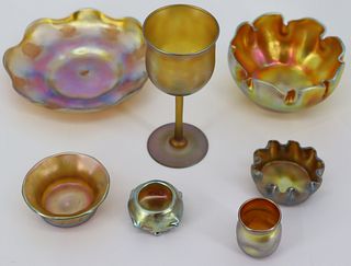 Louis Comfort Tiffany Favrille Glass Cabinet Items