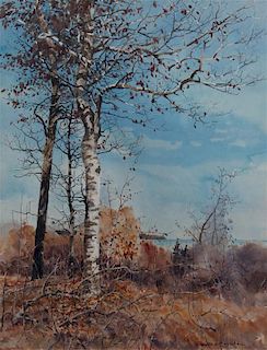 Gerhard C. F. Miller, (Wisconsin, 1903-2003), Birch Trees