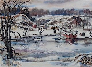 Thomas Dietrich, (Wisconsin, 1912-1998), Fox River, Appleton, Wisconsin, 1944