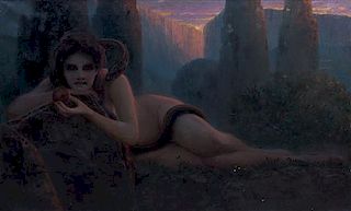 Alexander Mueller, (Wisconsin, 1872-1935), Eve with the Serpent, 1902
