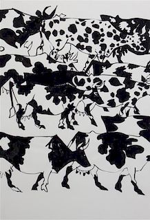 Schomer Frank Lichtner, (Wisconsin, 1905-2006), Herds of Cows