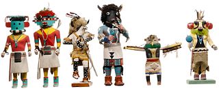 Native American Indian Kachina Carved Wood Assortment