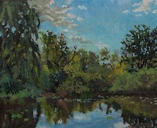 Joe Hameister, (Wisconsin, b. 1948), Monchez Mill Pond (#4423), 1996