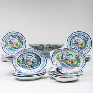 Mason's Ironstone Transfer Printed and Enriched Part Dessert Service