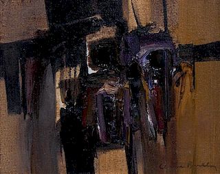 Claude Bentley, (American, 1915-1990), Abstract, 1968