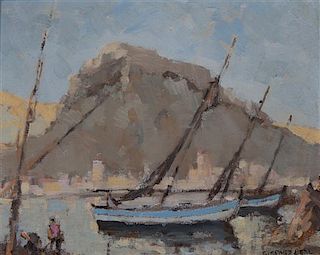 Gifford Beal, (American, 1879-1956), Boats