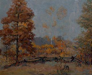 Ross, (20th century), Autumn Landscape, 1930