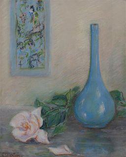 Elizabeth Stanton, (American, b. 1894), The Blue Vase