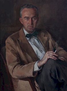 Max Moreau, (Belgian, 1902-1992), A Portrait of John W. Allis Jr., 1956