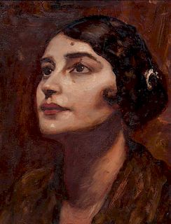 Albert Keller, (German, 1840-1922) , Portrait of a Woman