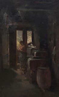 Mathias Schmid, (Austrian, 1835-1923) , Interior Scene