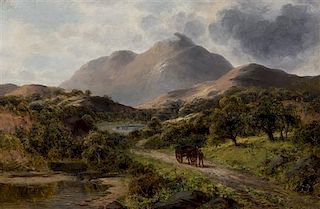 Attributed to Frederick Waters Watts, (British, 1800-1862), Leading the Horsedrawn Wagon