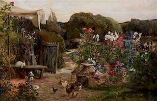 Charles James Lewis, (British, 1830-1892), Mill Farm, Berkshire, 1863
