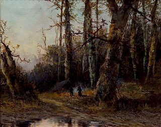 Artist Unknown, (late 19th/early 20th century), A Walk through the Autumn Forest