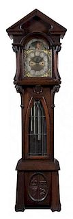 A Tall Case Clock Height 98 inches.