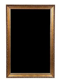 A Giltwood Mirror Height 54 x width 36 inches.