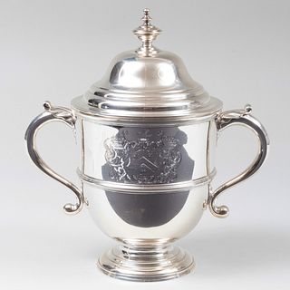 American Currier & Roby Silver Cup and Cover