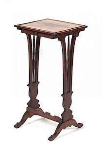 A Side Table Height 26 3/4 x width 13 x depth 12 1/4 inches.