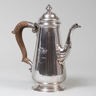 George VI Silver Coffee Pot