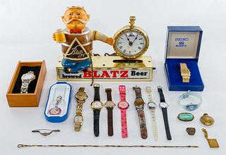 Wrist Watch and Clock Assortment