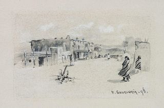 Frank Sauerwein
(American, 1871-1910)
Pueblo Village , 1896