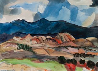 William Lumpkins
(American, 1908-2000)
High Desert Series, Azul, 1973