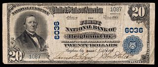 1902 $20 National Brigham City Utah #6036