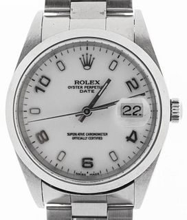 Vintage Rolex Date Mid-Size Stainless Steel Watch