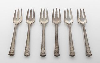 Tiffany & Co. "San Lorenzo" Silver Salad Forks, 6