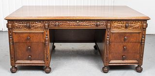 Renaissance Style Carved Oak Table