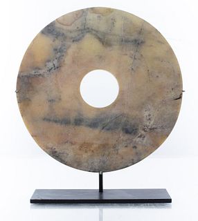 Chinese Neolithic Hardstone Bi Disc