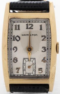 14K Yellow Gold Vintage Hamilton Watch, c. 1940's