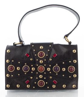 Yves Saint Laurent Brown Leather Byzance Handbag