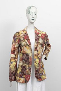 Moschino Multicolor Floral Print Blazer