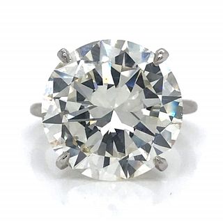 12.40 Ct Monture Cartier Certified Diamond Ring